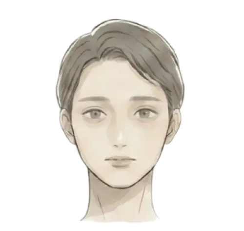 くすみ・顔色の悪さ 悩んでいる女性 画像